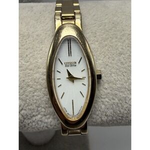 Citizen Eco-Drive G620-R37694 Working Ladies Watch Oval 15MM 6.75" White Dial